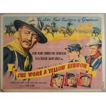 She Wore a Yellow Ribbon (1949) Original British Quad film poster of the classic John Ford directed