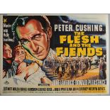 The Flesh and the Fiends (1960) first release British Quad film poster.