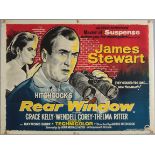 Rear Window (1954) first release British Quad film poster.