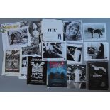 A very large collection of 8" x 10" Original Cinema Stills, Lobby Cards and Press Books.