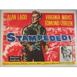 A collection of 10 Western genre !950's Original British Quad film posters in folded condition.