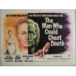 The Man Who Could Cheat Death (1959) first release British Quad Hammer Horror film poster.