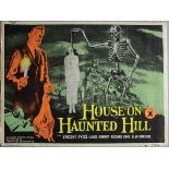 House on Haunted Hill (1959) first release original British Quad horror film poster.
