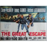 The Great Escape (1963) first release original British Quad film poster in rolled condition.