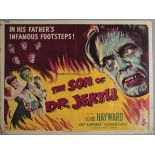 The Son of Dr Jeckyll (1951) first release original British Quad film poster.