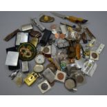 Mixed lot of collectables including lighters, vintage knives,