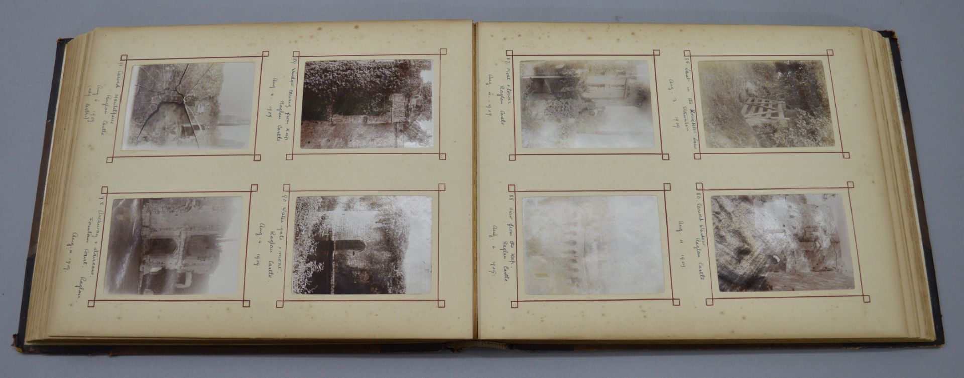 An interesting early 20th century family photo album with annotations and dating from 1905-1911