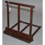 An Edwardian mahogany music stand.