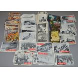 A mixed lot of vintage collectable cards including Civil War News,