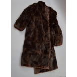 A vintage fur coat