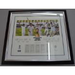 A limited edition 2013 England Cricket team signed photograph to commemorated the 2013 Ashes