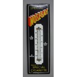 A Nosegay tobacco enamel sign in the form of a thermometer. 57cm x 19cm.