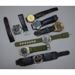 3 Citizen watches together with 3 Rotary examples (6)