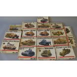 18 x Bandai 1:48 scale military related model kits. Viewing recommended.