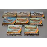 8 x Matchbox 1:48 scale model aircraft kits.