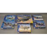 6 x Revell 1:48 scale model aircraft kits. Viewing recommended.