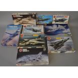 15 x Airfix 1:48 scale model aircraft kits. Viewing recommended.