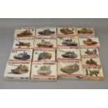 17 x Bandai 1:48 scale military model kits.