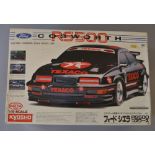 Kyosho 1:10 scale assembled RS500 Cosworth radio controlled car with transmitter.