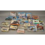 25 x Assorted 1:48 scale model aircraft kits, various manufacturers.