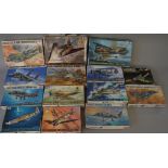 14 x Tamiya 1:48 scale model aircraft kits. Viewing recommended.