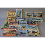 18 x ESCI 1:48 scale model aircraft & helicopter kits. Viewing recommended.