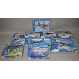 10 x Revell 1:72 scale model aircraft kits. Viewing recommended. Some crushing to some of the boxes.