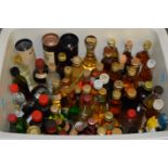 Approx 200 spirit miniatures including whiskeys,