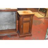 An Edwardian bedside cabinet