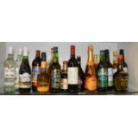 A large quantity of assorted alcohol including spirits and liqueurs.