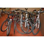 7 assorted bikes