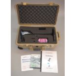 AN OKM Furute Series Evolution Metal Detector with fitted case