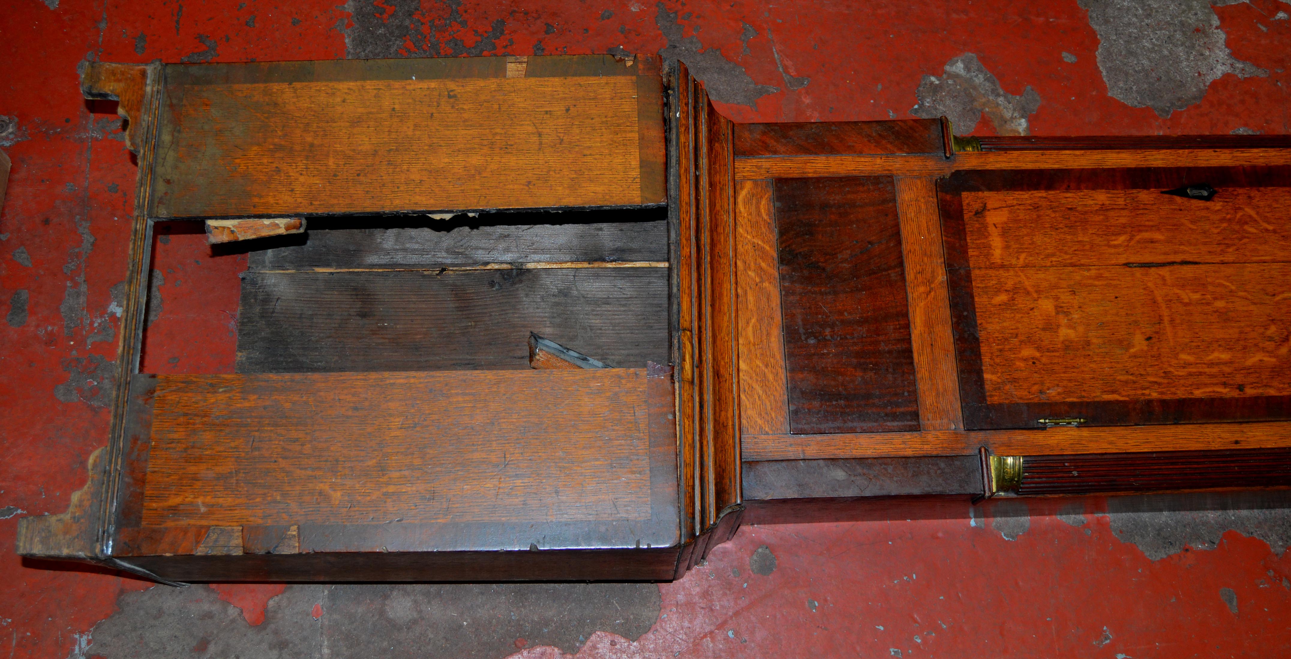 A grandfather clock (AF) with weights and pendulum - Image 2 of 2