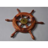 A Ships Wheel, approximately 50cm diameter.