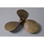 A 'Tuxon' Brass Propeller, approximately 44cm diameter.