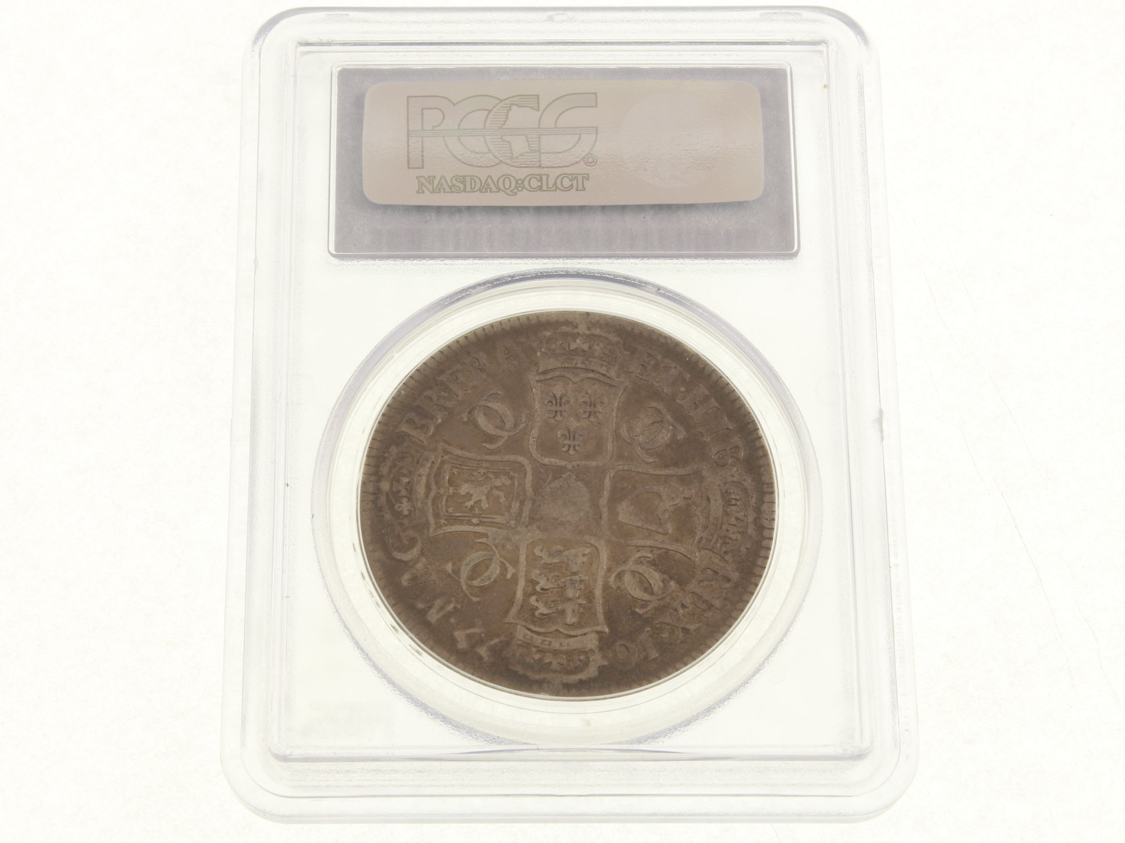 Charles II Crown, 1677/6 overstruck date, graded Fine, - Image 2 of 2