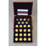 Royal Mint 'A History of the Monarchy' Alderney eighteen coin Silver Proof Crown collection in