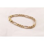 POLICE > A 9ct H/M curb link bracelet, approx 31.