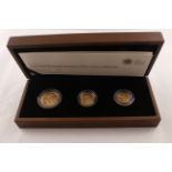 Royal Mint 2011 sovereign three-coin gold proof premium set (£2,