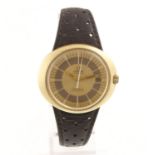 A 1970's OMEGA Geneve DYNAMIC Automatic wristwatch with gold plated case & original fitted leather