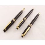 MONTBLANC ladies three piece Meisterstuck pen set,