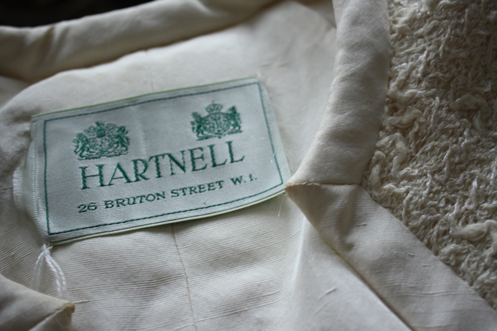 1960s Norman Hartnell Cream wool Tweed Coat. - Image 4 of 5