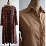 Two lots - a Mary Quant for London Pride cotton tan shirt,