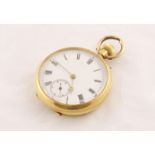 A ladies gold fob watch by J.W.