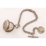 A Victorian silver full-hunter pocket watch by Mole,