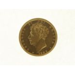 Royal Mint issued George IV Bear Sovereign 1825, graded VF,