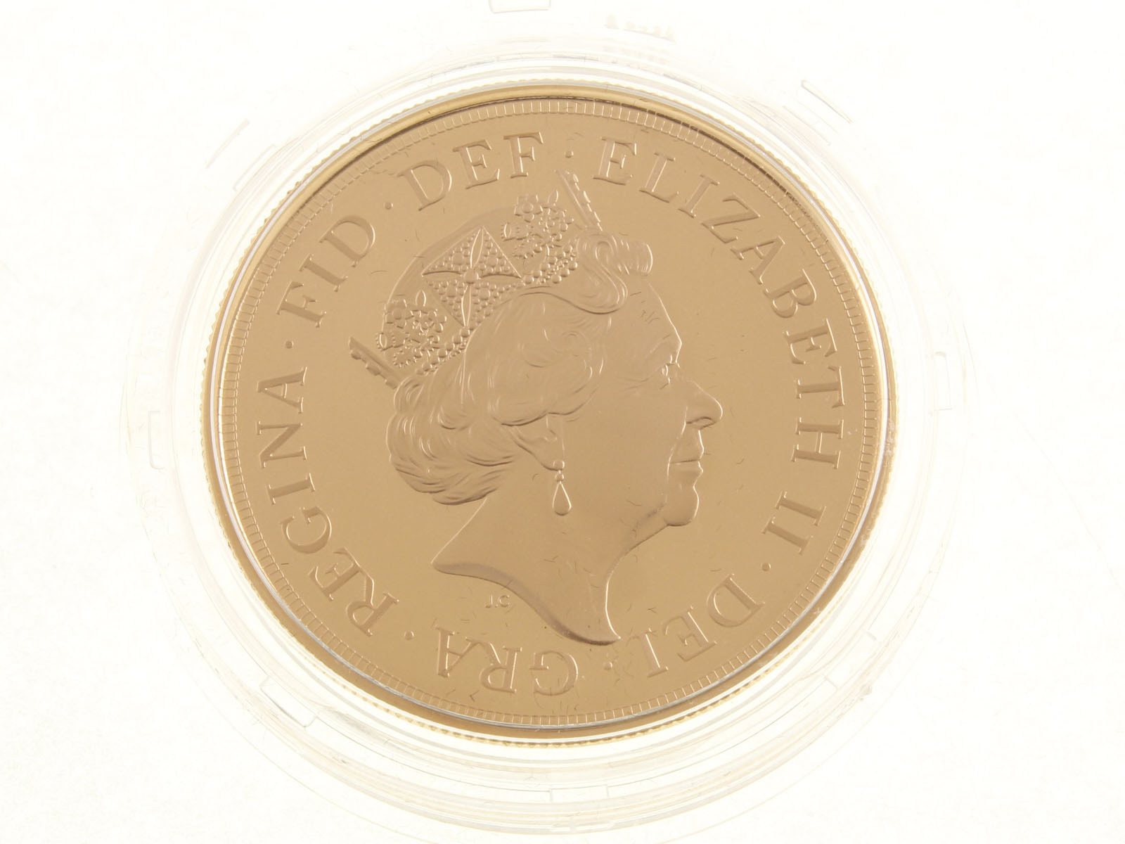 Royal Mint 2015 £5 gold proof coin with box and certificate