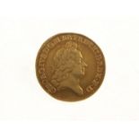 Royal Mint issued George I gold guinea, graded EF,