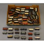 OO Gauge. Hornby Dublo. Approx 60 assorted rolling stock. Overall F/G a few repainted.
