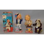 A boxed battery operated figure 'The Drinking Captain' by S&E (Japan).